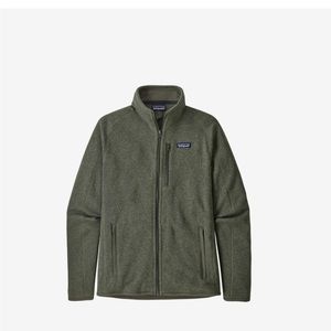 Patagonia Men’s Better Sweater in industrial green. full zip, Size Large.